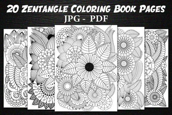 20 Zentangle Coloring Book Pages for KDP: Building a Relaxation-Focused Product That Sells