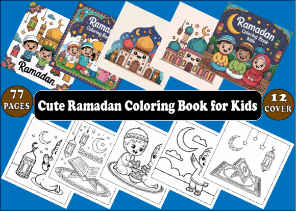 Cute Ramadan Coloring Book for Kids: A Creative Bridge Between Tradition and Modern Learning