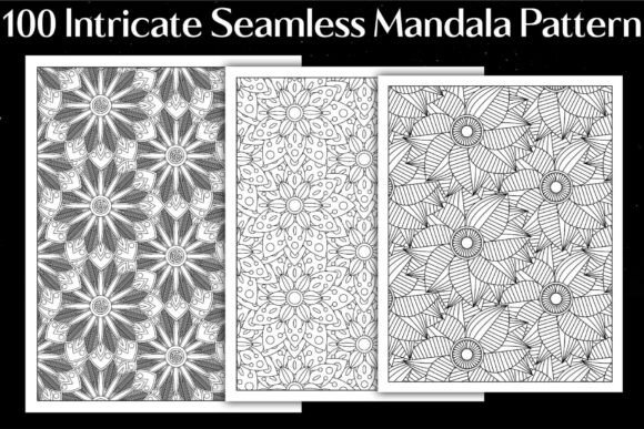 Intricate Seamless Mandala Pattern Color: A Creative Resource for Designers, Publishers, and Hobbyists