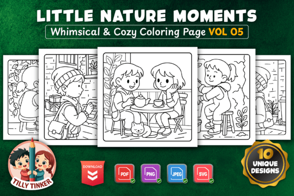 Little Nature Moments Coloring Page VOL5: A Strategic Tool for Mindful Creativity and Everyday Calm