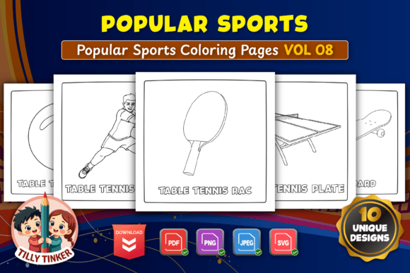 Popular Sports Coloring Pages Vol 08