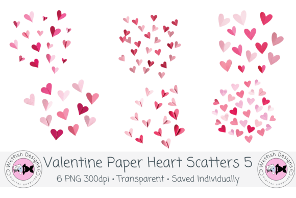 Valentine Paper Heart PNG Scatters 5: Practical Workflow Integration for Designers and Creators